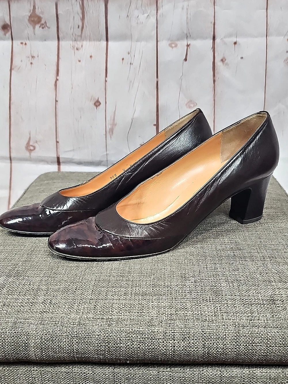 VTG Palter De Liso Pointed Toe Heels in Brown